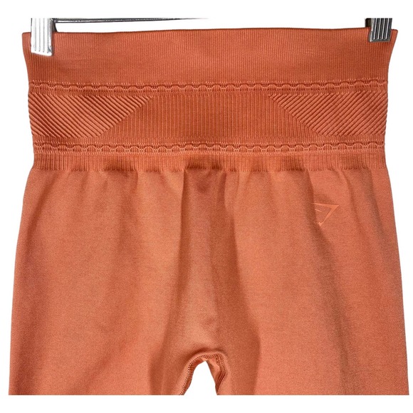 Gymshark Seamless Athletic Leggings Burnt Orange - Picture 3 of 7